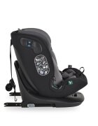 CANGAROO Scaun auto copii i-size GTS Charcoal Grey 40-150 cmdesign ergonomic sleep comfortfixare isofixsistem ventilatiesezut rotativtop tethertetiera si spatar reglabilecertificare R129salteluta reductor