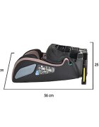 CANGAROO Scaun auto cu Isofix I-Drive Powder Puff I-Size 76-150cmmodel pliabil compactinaltime reglabilacenturi de sigurantatop tethersistem protectie impact lateral SPStetiera reglabilahusa detasabilaperna reductor