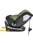 CANGAROO Scaun auto cu Isofix Quill I-size 40-150 cm GreenSezut rotativ 360 gradeSpatar reglabil 5 pozitiiTetiera reglabila 15 pozitiiSIP-Protectie impact lateralTop tetherRear Facing pana la 105cmCenturi de siguranta