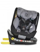 CANGAROO Scaun auto cu Isofix Quill I-size 40-150 cm GreySezut rotativ 360 gradeSpatar reglabil 5 pozitiiTetiera reglabila 15 pozitiiSIP-Protectie impact lateralTop tetherRear Facing pana la 105cmCenturi de siguranta