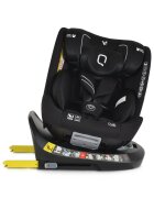 CANGAROO Scaun auto cu Isofix Quill I-size 40-150 cm NegruSezut rotativ 360 gradeSpatar reglabil 5 pozitiiTetiera reglabila 15 pozitiiSIP-Protectie impact lateralTop tetherRear Facing pana la 105cmCenturi de siguranta
