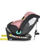 CANGAROO Scaun auto cu Isofix Quill I-size 40-150 cm PinkSezut rotativ 360 gradeSpatar reglabil 5 pozitiiTetiera reglabila 15 pozitiiSIP-Protectie impact lateralTop tetherRear Facing pana la 105cmCenturi de siguranta
