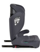 CANGAROO Scaun auto pentru copii I-Race Stone Grey I-Size 100-150cmfixare cu IsofixCertificare R129tetiera reglabila 9 pozitiispatar detasabil pentru utilizare ca inaltatordesign ergonomichusa detasabila
