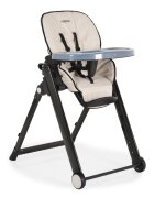 CANGAROO Scaun de masa copii Neron Beige pliabil ultracompact suport picioare si spatar reglabil tava dubla greutate admisa 15 kg