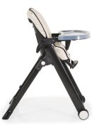 CANGAROO Scaun de masa copii Neron Beige pliabil ultracompact suport picioare si spatar reglabil tava dubla greutate admisa 15 kg