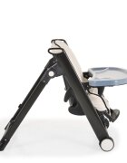 CANGAROO Scaun de masa copii Neron Beige pliabil ultracompact suport picioare si spatar reglabil tava dubla greutate admisa 15 kg
