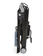 CANGAROO Scaun de masa copii Neron Grey pliabil ultracompact suport picioare si spatar reglabil tava dubla greutate admisa 15 kg