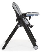CANGAROO Scaun de masa copii Neron Grey pliabil ultracompact suport picioare si spatar reglabil tava dubla greutate admisa 15 kg