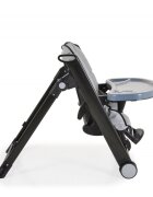 CANGAROO Scaun de masa copii Neron Grey pliabil ultracompact suport picioare si spatar reglabil tava dubla greutate admisa 15 kg