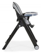 CANGAROO Scaun de masa copii Neron Grey pliabil ultracompact suport picioare si spatar reglabil tava dubla greutate admisa 15 kg