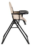 CANGAROO Scaun de masa pentru copii Waffle Beigemodel pliabil compact cu unitatea scaunuluihusa din piele ecologica suport picioare reglabilcentura de sigurantatava reglabila in 3 pozitiigreutate admisa 15 kg