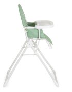 CANGAROO Scaun de masa pentru copii Waffle Greenmodel pliabil compact cu unitatea scaunuluihusa din piele ecologica suport picioare reglabilcentura de sigurantatava reglabila in 3 pozitiigreutate admisa 15 kg