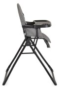 CANGAROO Scaun de masa pentru copii Waffle Greymodel pliabil compact cu unitatea scaunuluihusa din piele ecologica suport picioare reglabilcentura de sigurantatava reglabila in 3 pozitiigreutate admisa 15 kg