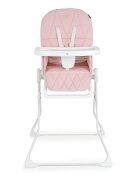 CANGAROO Scaun de masa pentru copii Waffle Pinkmodel pliabil compact cu unitatea scaunuluihusa din piele ecologica suport picioare reglabilcentura de sigurantatava reglabila in 3 pozitiigreutate admisa 15 kg