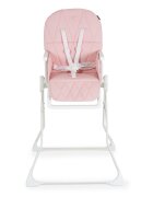 CANGAROO Scaun de masa pentru copii Waffle Pinkmodel pliabil compact cu unitatea scaunuluihusa din piele ecologica suport picioare reglabilcentura de sigurantatava reglabila in 3 pozitiigreutate admisa 15 kg