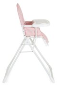 CANGAROO Scaun de masa pentru copii Waffle Pinkmodel pliabil compact cu unitatea scaunuluihusa din piele ecologica suport picioare reglabilcentura de sigurantatava reglabila in 3 pozitiigreutate admisa 15 kg