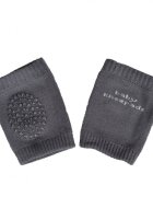 CANGAROO Set 2 genunchiere copii Itsy Bitsy Dark Greyprotejeaza de abraziuni si ranimaterial de bumbac moale si elasticdimensiune universalapotrivite de la 6 luni-3 ani