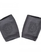 CANGAROO Set 2 genunchiere copii Itsy Bitsy Dark Greyprotejeaza de abraziuni si ranimaterial de bumbac moale si elasticdimensiune universalapotrivite de la 6 luni-3 ani