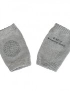 CANGAROO Set 2 genunchiere copii Itsy Bitsy Light Greyprotejeaza de abraziuni si ranimaterial de bumbac moale si elasticdimensiune universalapotrivite de la 6 luni-3 ani