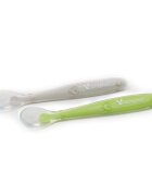 CANGAROO Set 2 lingurite din silicon moale griverde