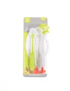 CANGAROO Set 2 lingurite din silicon moale griverde