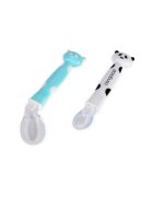 CANGAROO Set 2 lingurite moi din silicon Panda Boy