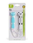 CANGAROO Set 2 lingurite moi din silicon Panda Boy