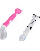 CANGAROO Set 2 lingurite moi din silicon Panda Girl