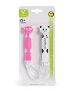 CANGAROO Set 2 lingurite moi din silicon Panda Girl