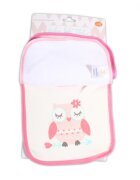 CANGAROO Set 3 bavete de bumbac Tibby Pink
