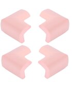 CANGAROO Set 4 protectii pentru colturi din spuma Edgy roz