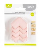CANGAROO Set 4 protectii pentru colturi din spuma Edgy roz