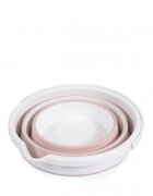 CANGAROO Set 4in1 de baie bebelusi cu cadita pliabila Hawaii Rozinclude hamac cana si galeata pliabileforme rotunjtepliere compacta