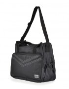 CANGAROO Set 5 piese cu Geanta multifunctionala pentru mamici Mama Bag Stella Black compartimente practicecu maner reglabilhusa termoizolanta pentru biberonsalteluta gentuta suzete si geanta scutece