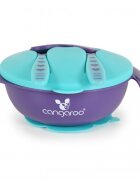 CANGAROO Set castron cu lingurita si furculita Jelly Blue