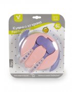 CANGAROO Set castron cu lingurita si furculita Jelly Pink