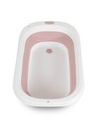 CANGAROO Set de baie 2in1 Como Roz cu design PliabilMasuta de infasat impermeabila cu taliometruCadita pliabila cu furtun scurgere apaOrganizatorPolita pentru accesoriiInaltime confortabila pentru parinti
