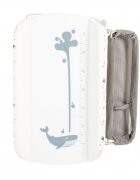 CANGAROO Set de baie 2in1 Garda cu inaltime reglabila si cadita pliabila cu termometru digitalmasuta de infasat cu taliometru si centura de sigurantafurtun scurgere aparoti cu blocareorganizatorPolita accesorii