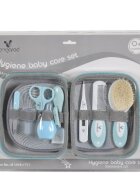 CANGAROO Set ingrijire pentru bebelusi si copii Bath Care Albastruinclude degetar din siliconforfecutaunghierapila de unghiiperie de parpieptenepara nazalatermometrugentuta inclusa