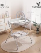 CANGAROO Set Multifunctional Masuta schimbat scutece pliabila cu Saltea Croco VerdeSaltea cu TaliometruHusa detasabila cu fermoarInaltime reglabila pe 5 niveleRoti cu blocareBara cu jucariiOrganizatorPolita accesorii
