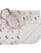 CANGAROO Set paturica si jucarie de plus Stuffed Lion