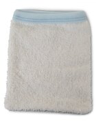 CANGAROO Set prosop cu gluga pentru bebelusi Cute Prince Blue si manusa de baie din bumbac absorbantdimensiune 75x75 cmrecomandat de la nastere