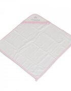 CANGAROO Set prosop cu gluga pentru bebelusi Cute Princess Pink si manusa de baie din bumbac absorbantdimensiune 75x75 cmrecomandat de la nastere