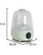 CANGAROO Sterilizator electric pentru 6 biberoane cu functie sterilizare si uscare Verde