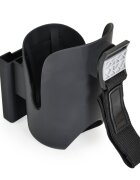 CANGAROO Suport multifunctional 2 in 1 pentru telefonsticlabiberon On The Go Negruprindere universala cu velcro