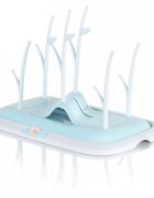 CANGAROO Suport pentru uscare biberoane Drying Rack Coral Bluecapacitate 6 biberoanedesign modern tavitacompatibil masina de vase