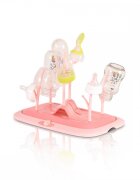 CANGAROO Suport pentru uscare biberoane Drying Rack Coral Pink
