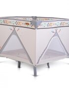 CANGAROO Tarc de joaca pliabil Boho Beige 99x99 cm