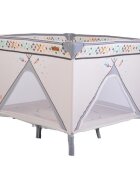 CANGAROO Tarc de joaca pliabil Boho Beige 99x99 cm