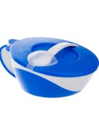 CANPOL Bol cu lingurita si capac babies 350 ml albastru